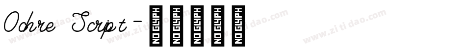 Ochre Script字体转换